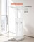 50 Inch Acrylic Podium Stand with Storage Shelf and Book Stopper